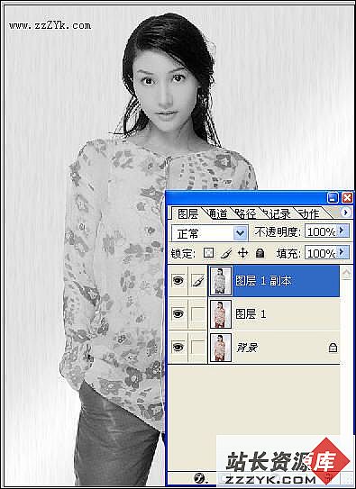 天极设计在线整理_Photoshop简单方法处理照片为插画效果1
