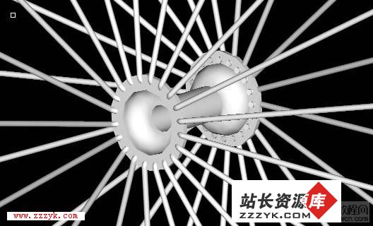 如何用AutoCAD制作三维效果的车轮