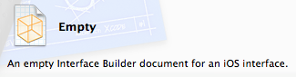 Add Empty Interface Builder document