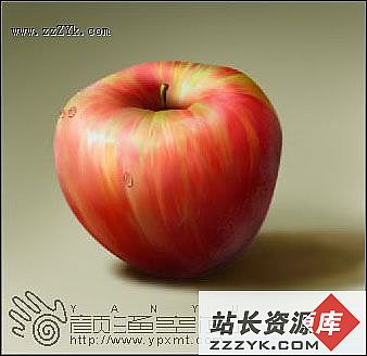 天极设计在线_Photoshop鼠绘苹果