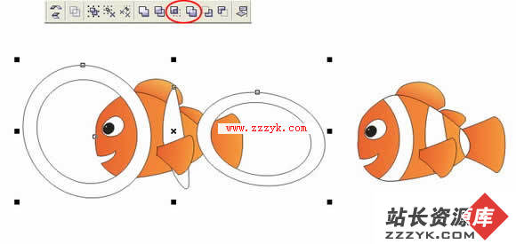 Coreldraw绘制海底总动员小鱼Nemo